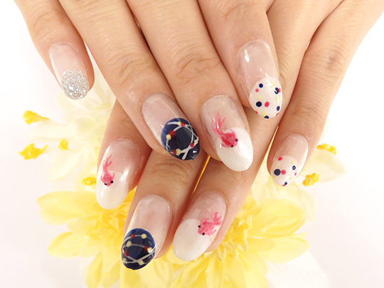 2018年夏のネイルはコレ! ~和ネイル・クリアネイルを取り入れよう~
