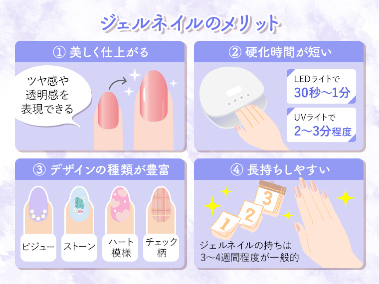 ジェルネイルのメリット
